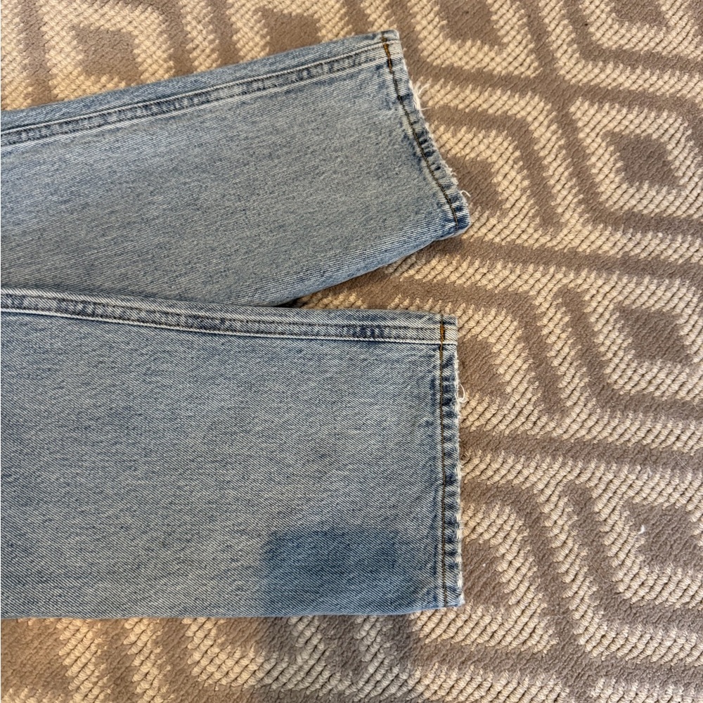 Agolde High Rise Light Blue Jeans - Picture 7 of 8